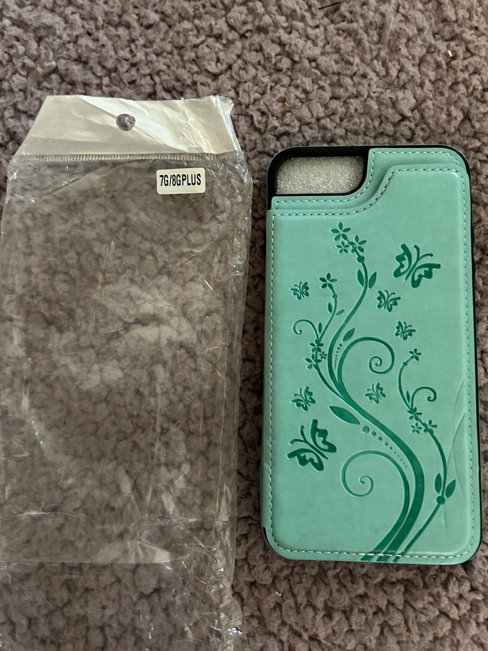 Phone Case with Black Trim credit card holder
